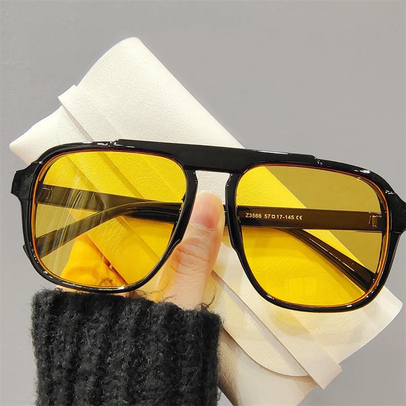 Vintage Fashion Designer - Nowe, duże okulary przeciwsłoneczne z klasycznymi
