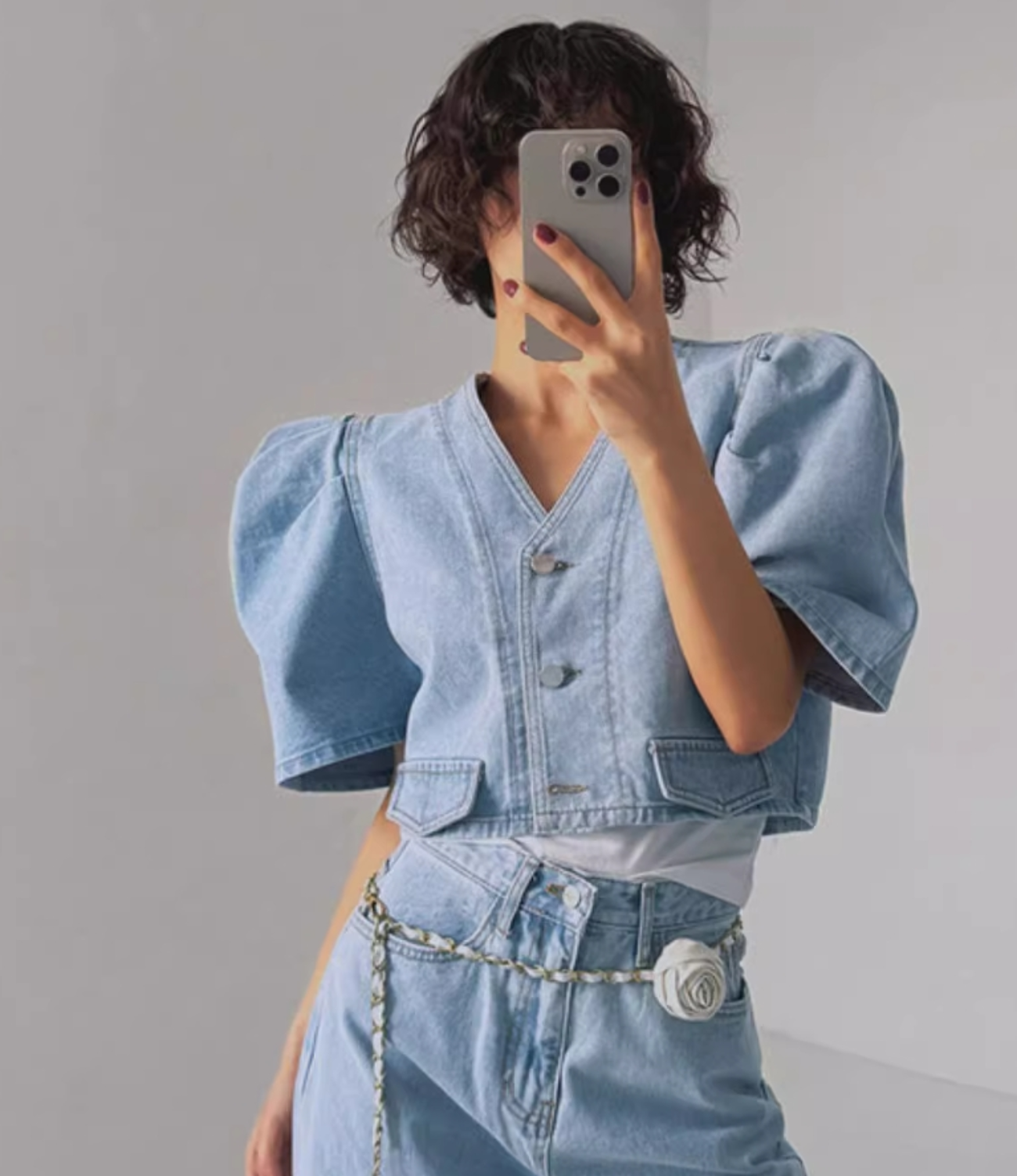 Vintage Fashion Jacket - Damska kurtka jeansowa w stylu koreańskim