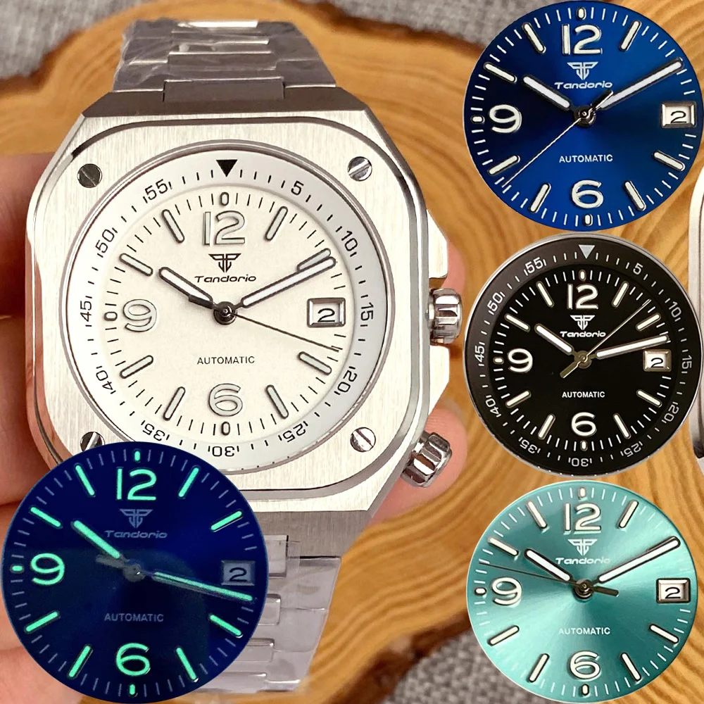 Vintage Fashion In Japan - Zegarek męski Tandorio Classic 42mm, kwadratowy,
