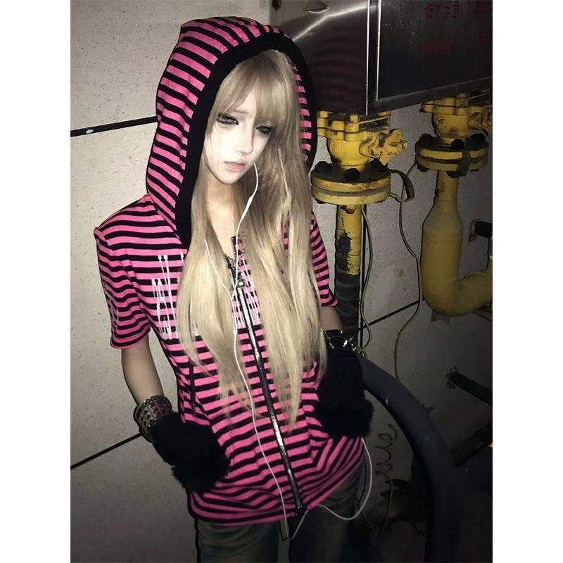 Vintage Fashion Subculture - Letnie koszulki damskie w stylu Y2K