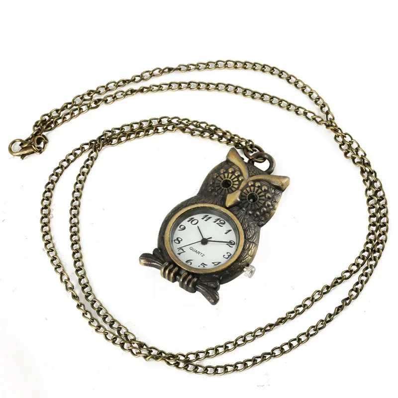 Vintage Fashion Tags - Zegarek kieszonkowy kwarcowy w stylu vintage,