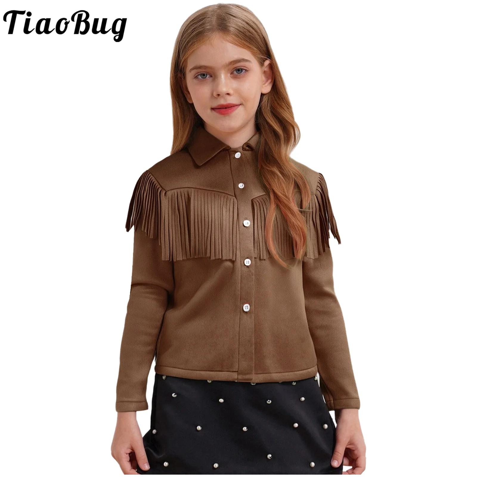 Vintage Fashion Jacket - Dziecięcy strój kowbojski kowbojki cosplay długi