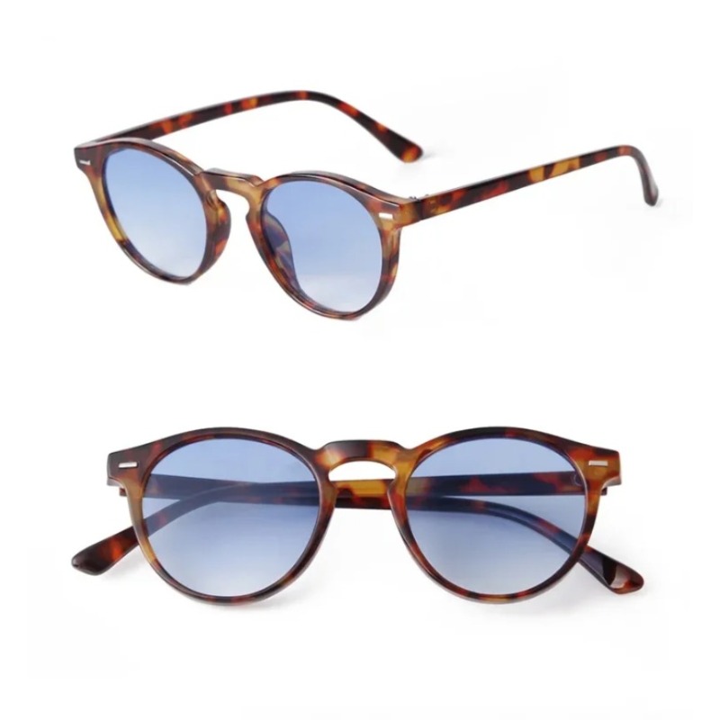 Vintage Fashion Designer - Okulary przeciwsłoneczne w stylu vintage, okrągłe,