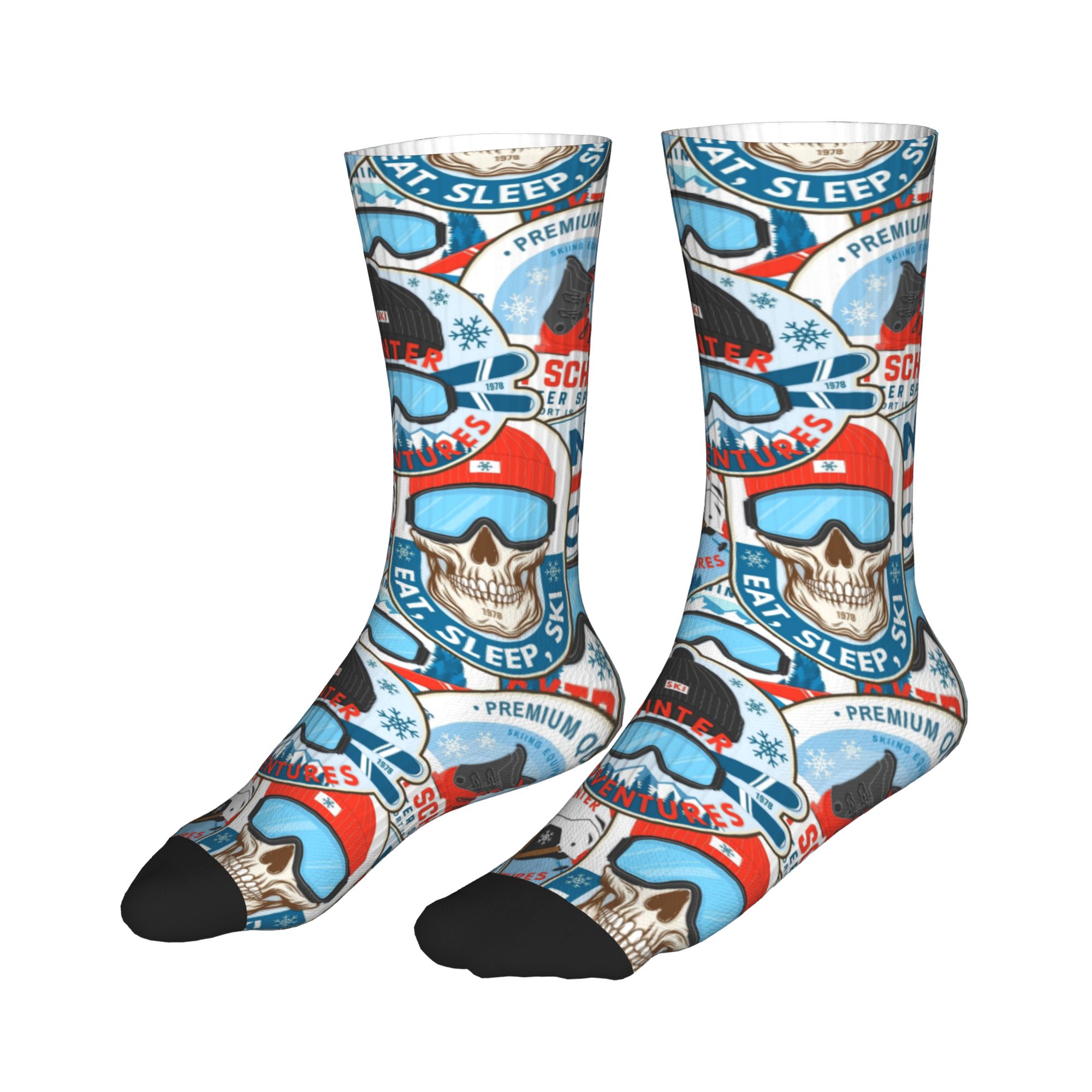 Skarpetki Vintage Red Blue Ski – Vintage Fashion Club recenzja i cena