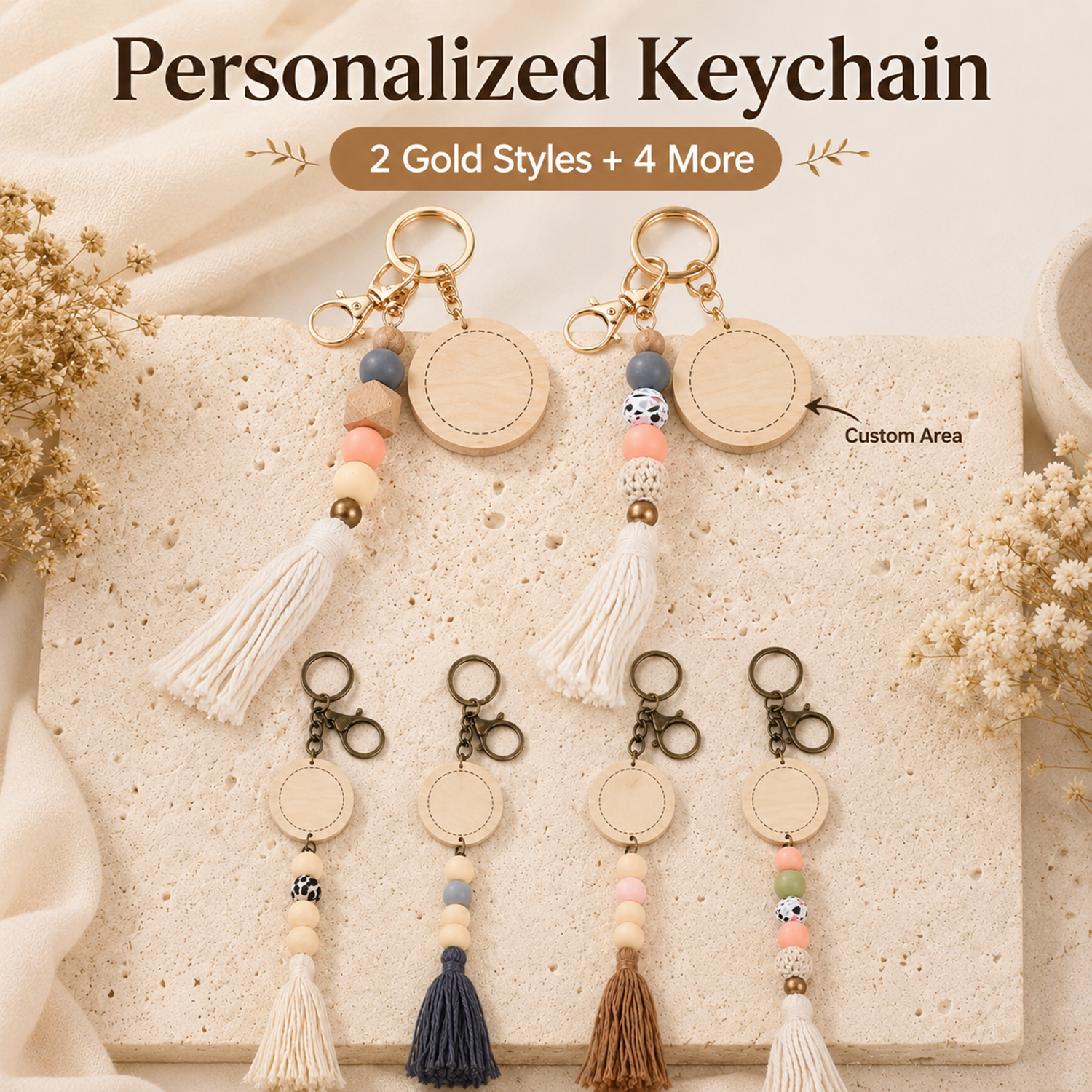 Drewniany brelok do kluczy z g – Vintage Fashion Tags recenzja i cena