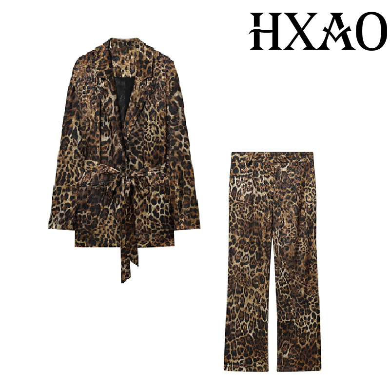 Zestawy spodni HXAO Leopard, 2 – Vintage Fashion Jacket recenzja i cena