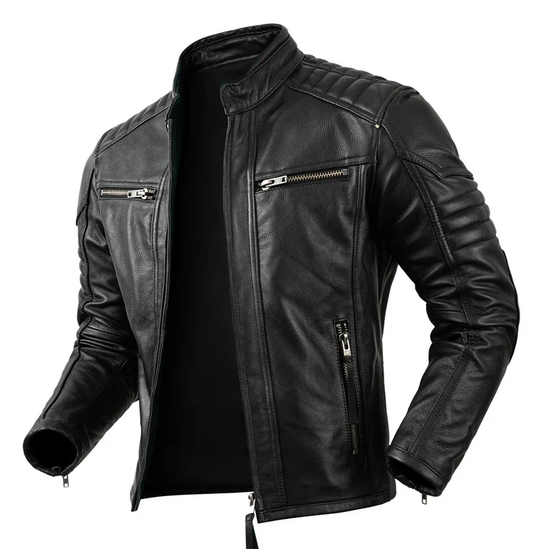 2023 Nowy motocyklowy płaszcz  – Vintage Fashion Outfits Men recenzja i cena