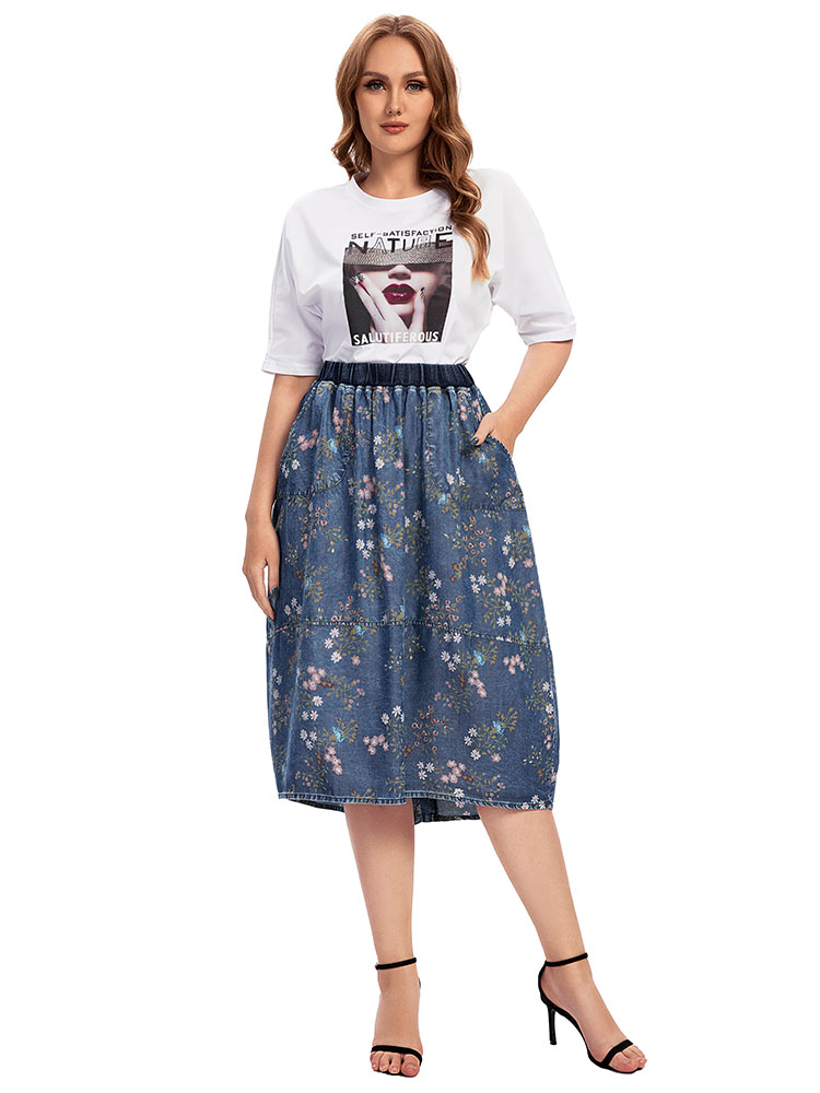Damska plus size dorywczo dżin – Vintage Fashion Plus Size recenzja i cena