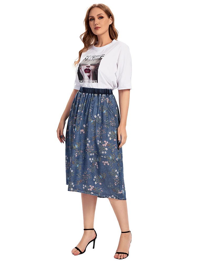 Damska plus size dorywczo dżin – Vintage Fashion Plus Size recenzja i cena