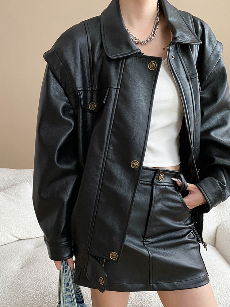 YERMORA Damska Kawa Skórzana K – Vintage Fashion Jacket recenzja i cena