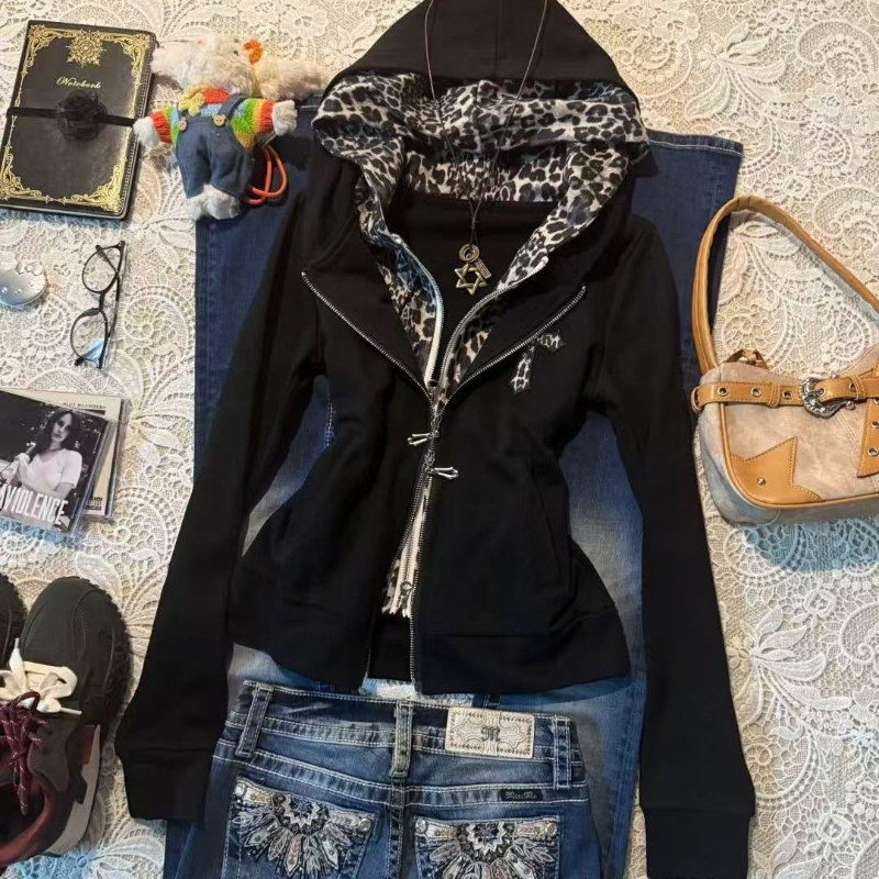 Bluza z kapturem w panterkę w  – Vintage Fashion Subculture recenzja i cena