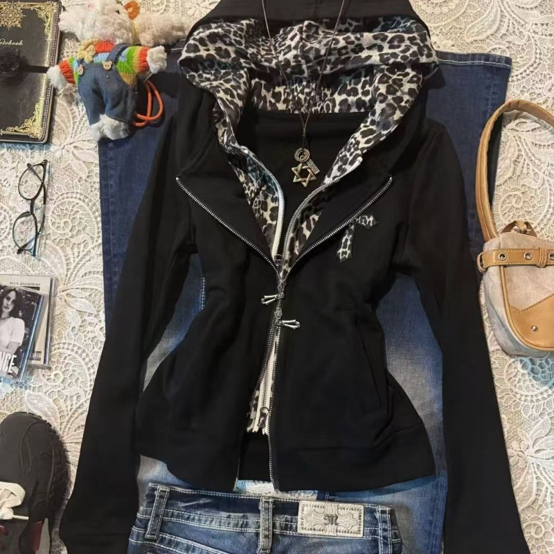 Bluza z kapturem w panterkę w  – Vintage Fashion Subculture recenzja i cena