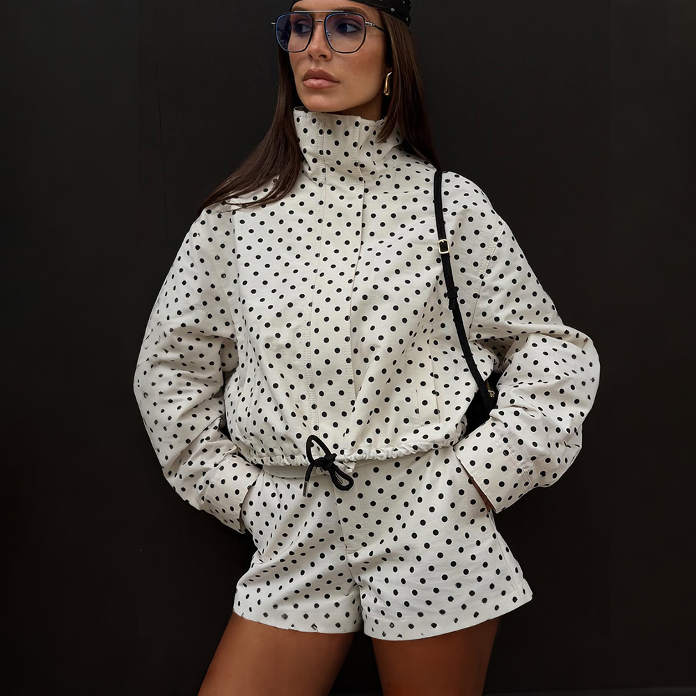 Damski zestaw Tuularose: szort – Vintage Fashion Jacket recenzja i cena