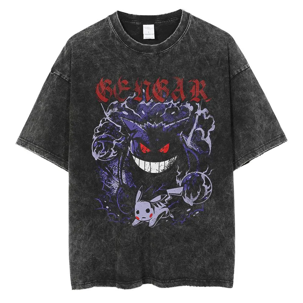 Koszulka anime Pokémon Gengar  – Vintage Fashion In Japan recenzja i cena