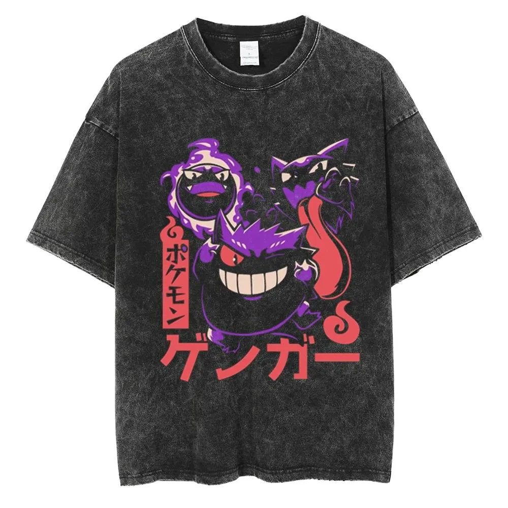 Koszulka anime Pokémon Gengar  – Vintage Fashion In Japan recenzja i cena