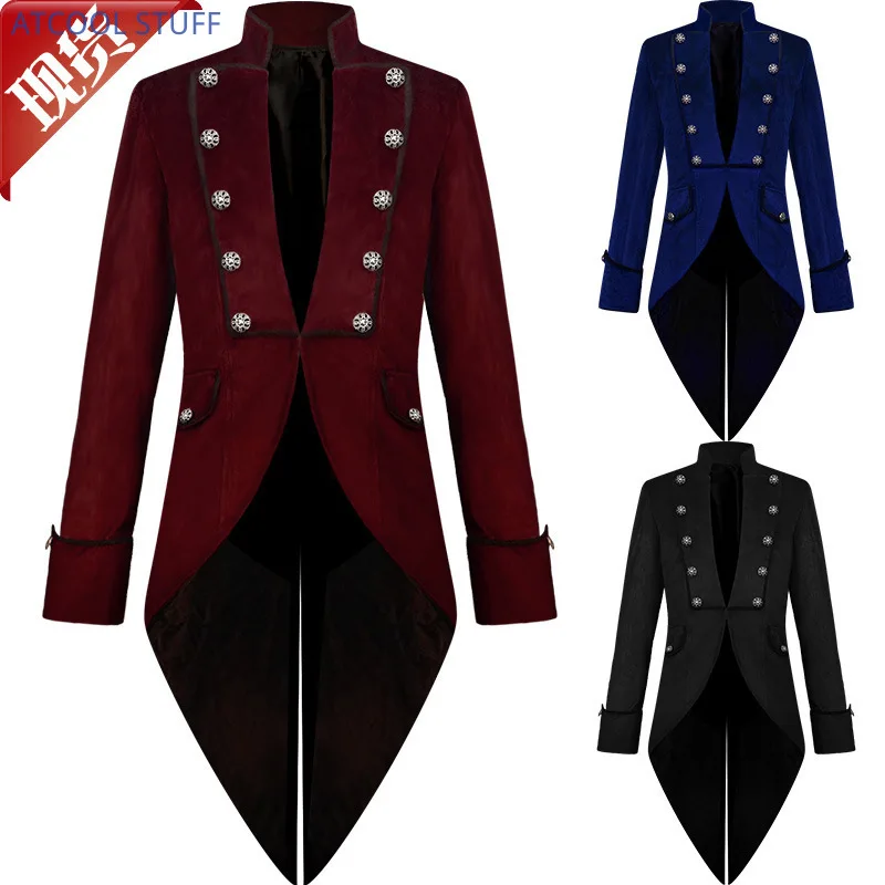 Klasyczny frak z aksamitu, śre – Vintage Fashion Jacket recenzja i cena