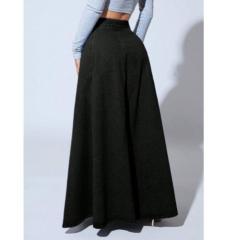 Damska czarna dżinsowa długa s – Vintage Fashion Plus Size recenzja i cena